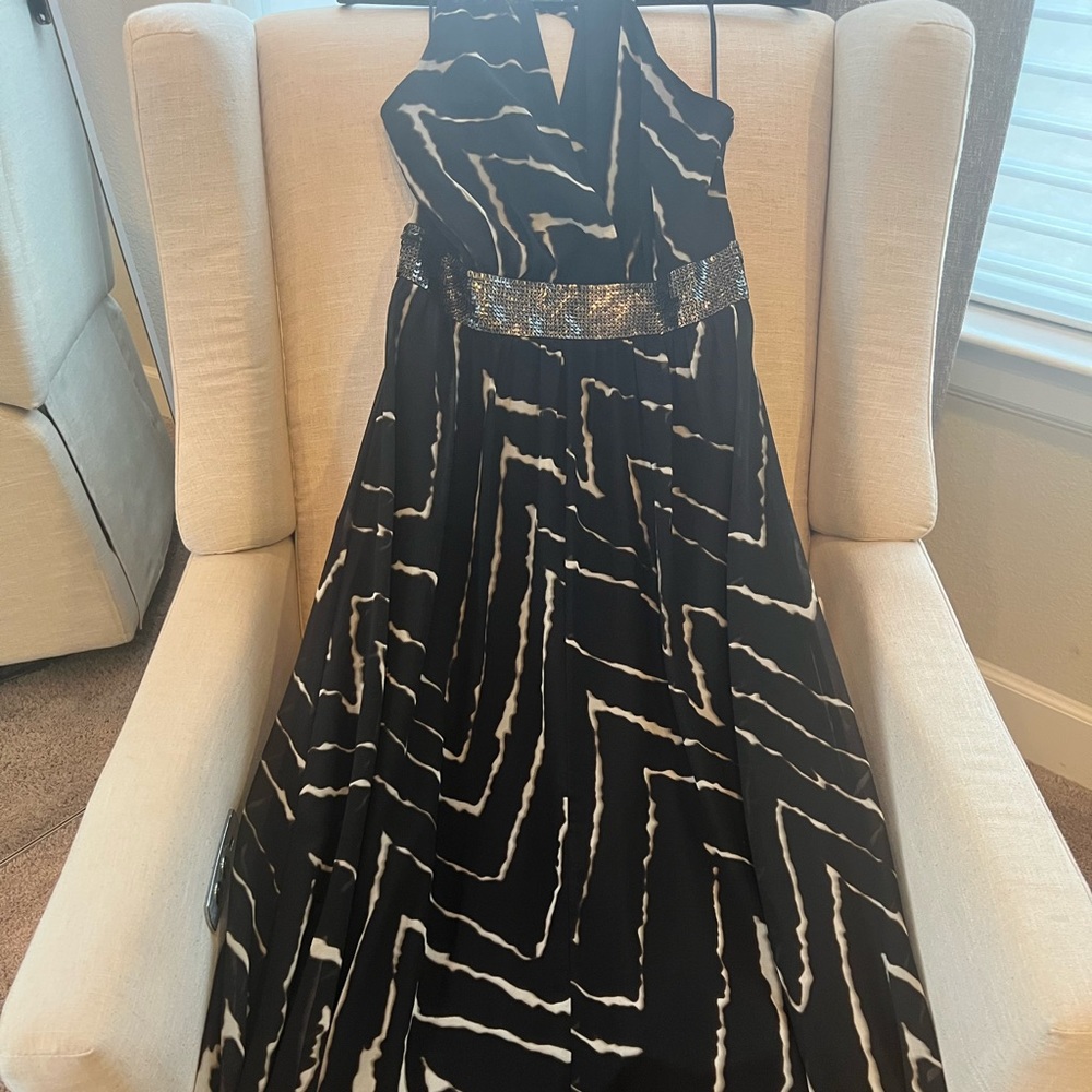 Express Maxi dress halter neck sequined